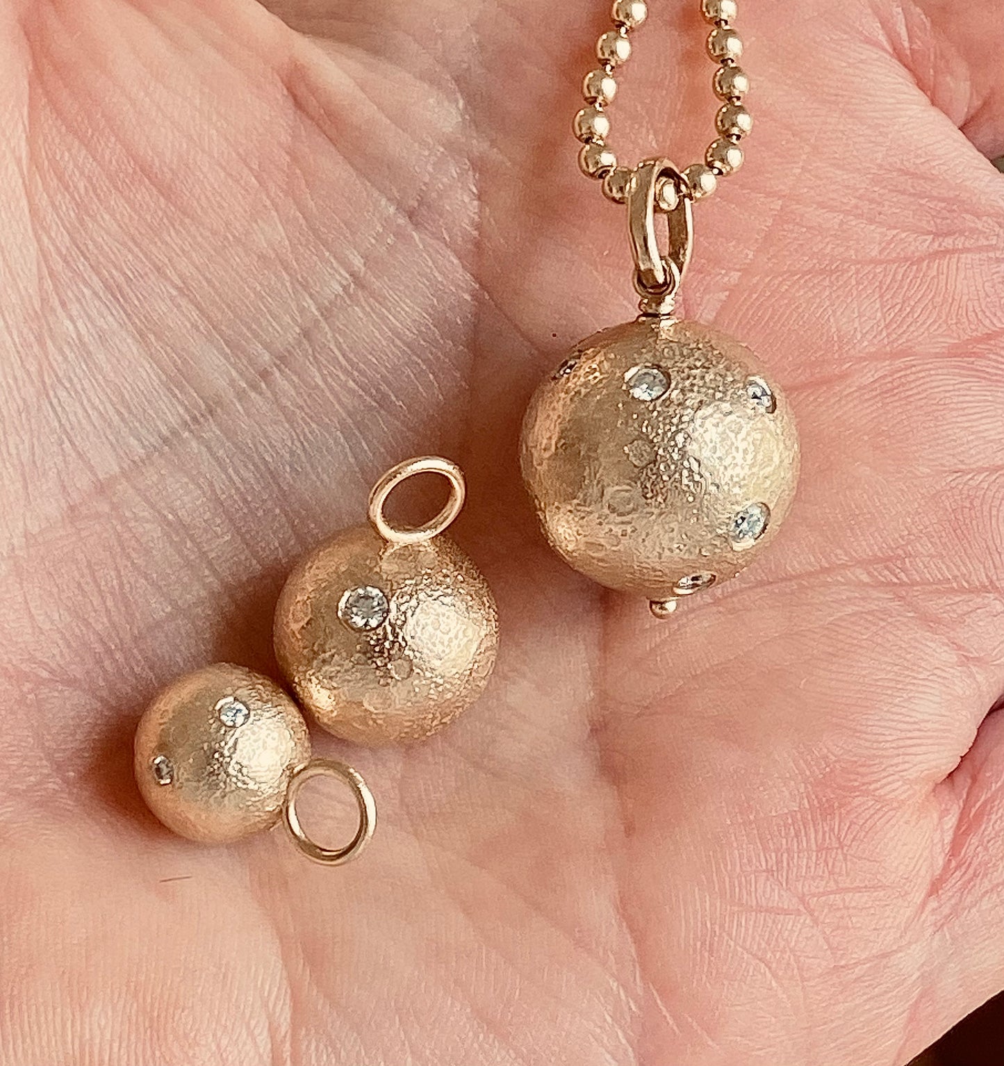 Zodiac Spinning Full Moon Pendant