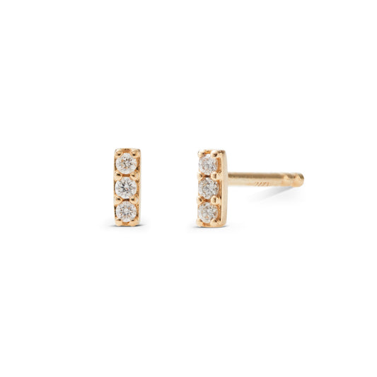 Mini Diamond Bar Earrings - J.Tyler