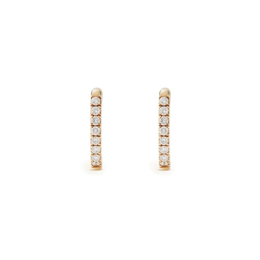 U Shaped Diamond Huggies - J.Tyler