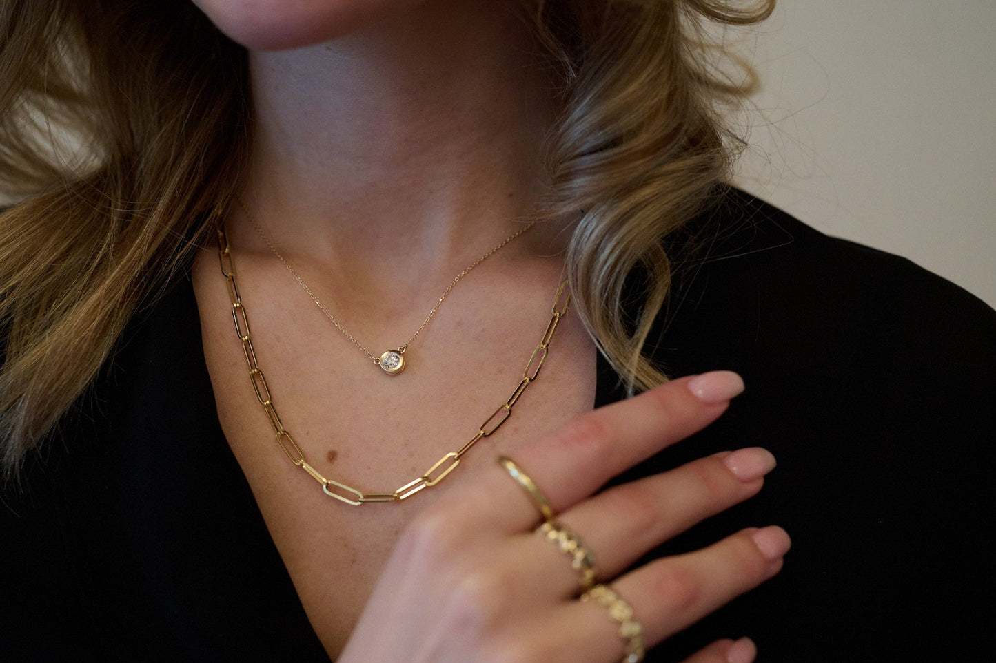 Diamond Solitaire Necklace - J.Tyler