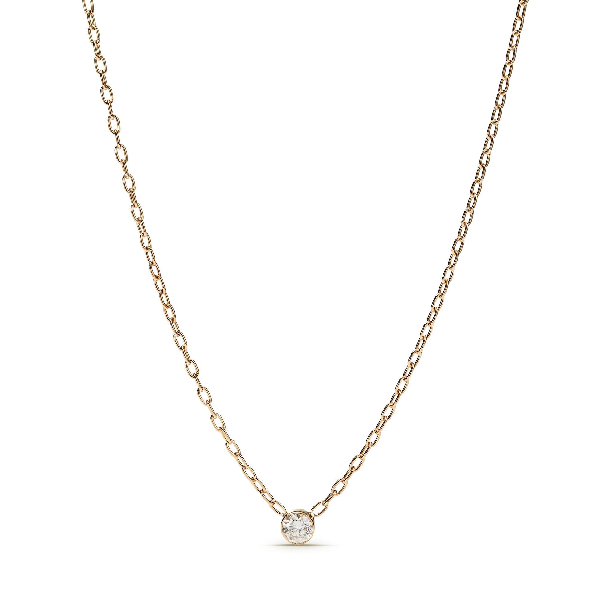 Diamond Solitaire Necklace - J.Tyler