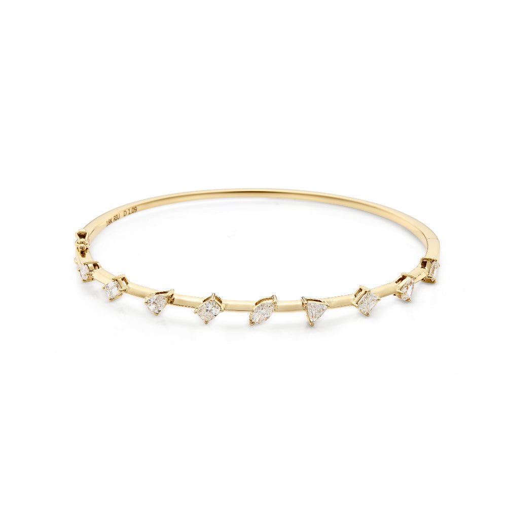Mixed - Cut Diamond Bangle - J.Tyler