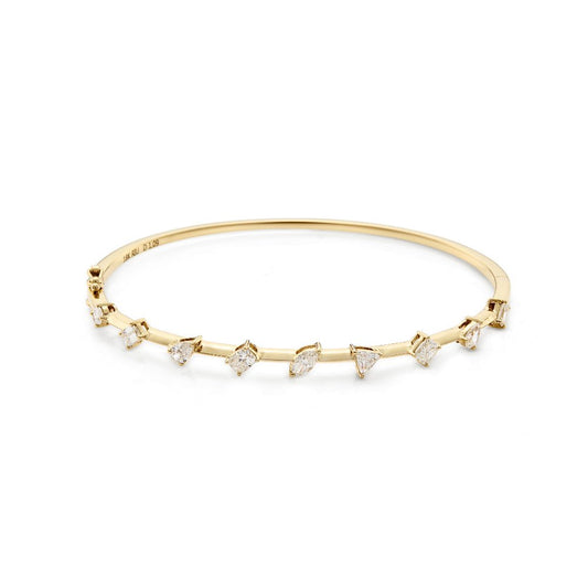 Mixed - Cut Diamond Bangle - J.Tyler